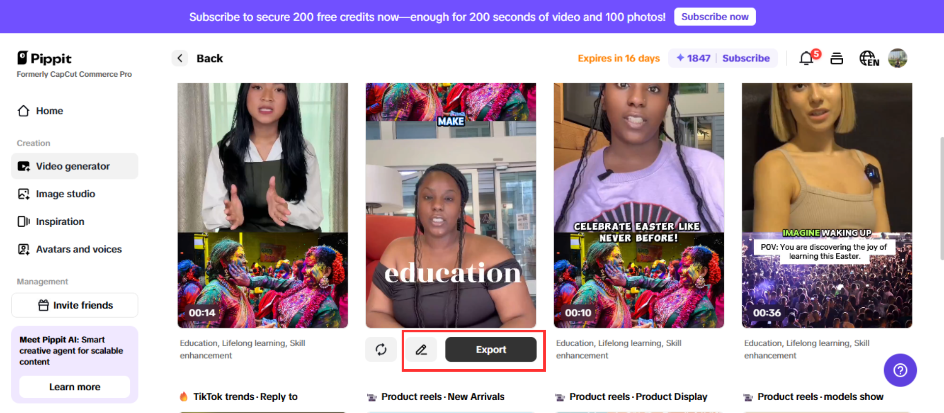 AI educational video generator
