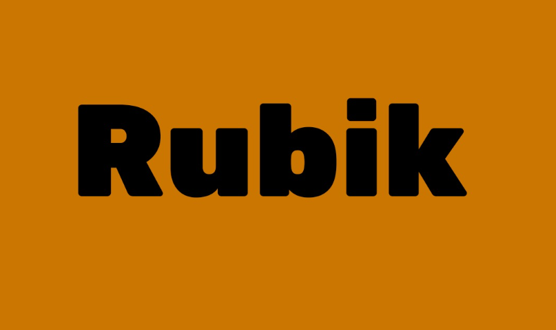 Rubik Font