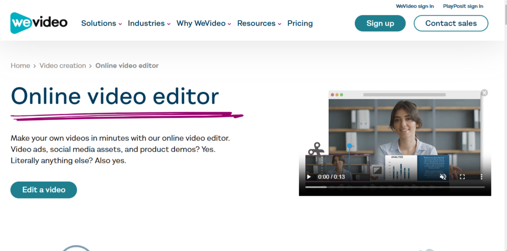 WeVideo video marketing service