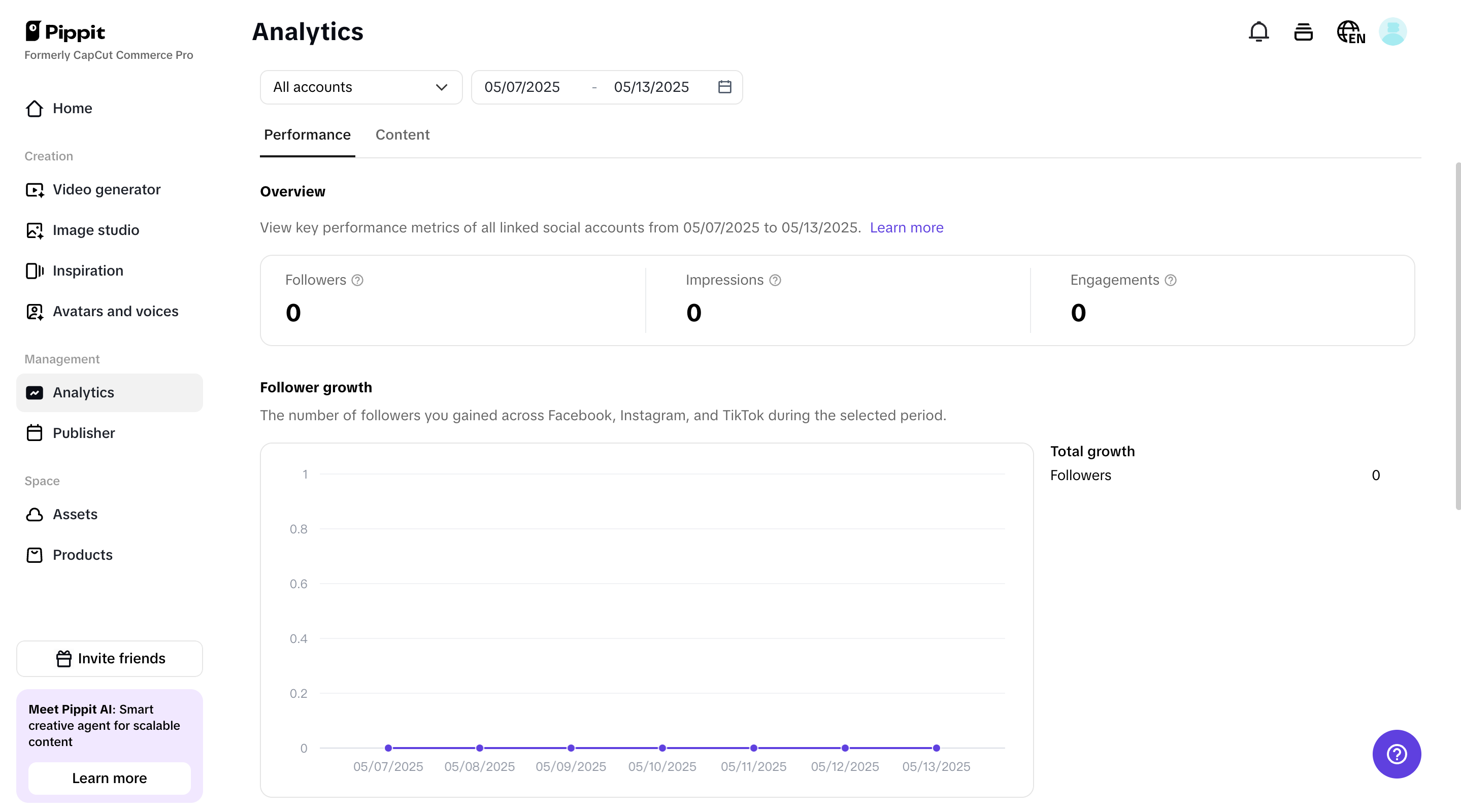 Built-in analytics