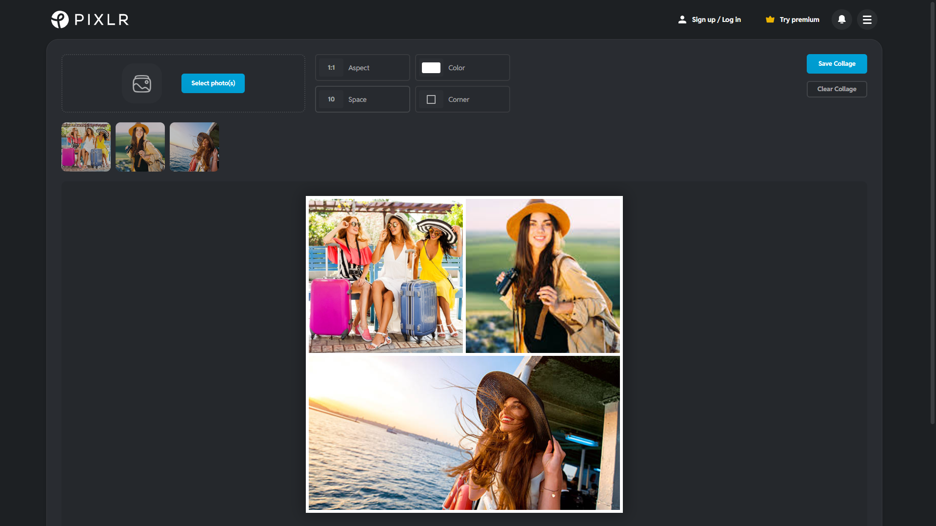 Pixlr - un pratico creatore di layout fotografici