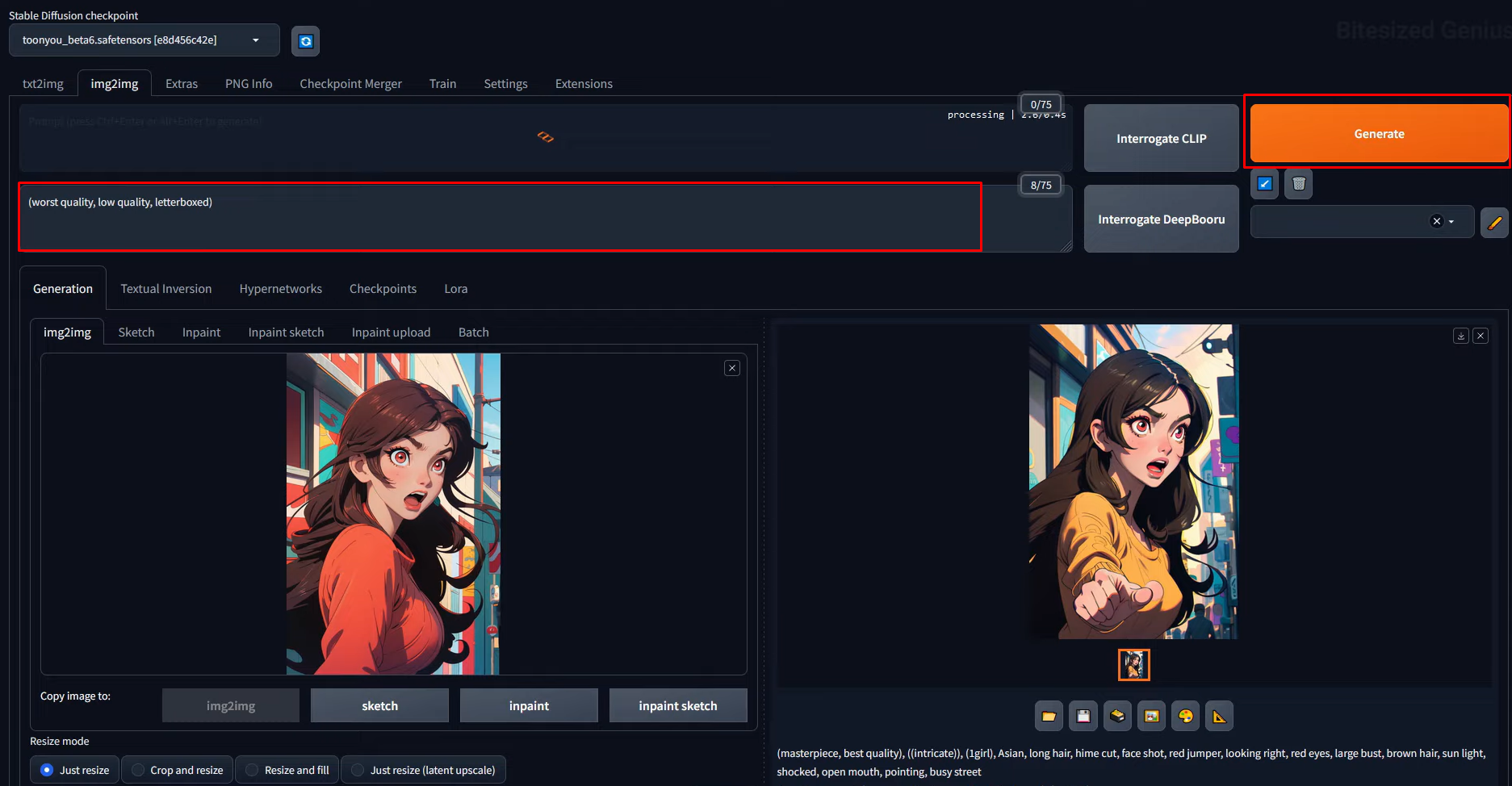 Stable Diffusionのイメージツールでプロンプトを作成する