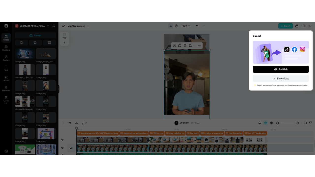 Export your video