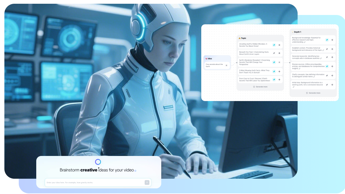 Generate ideas using AI