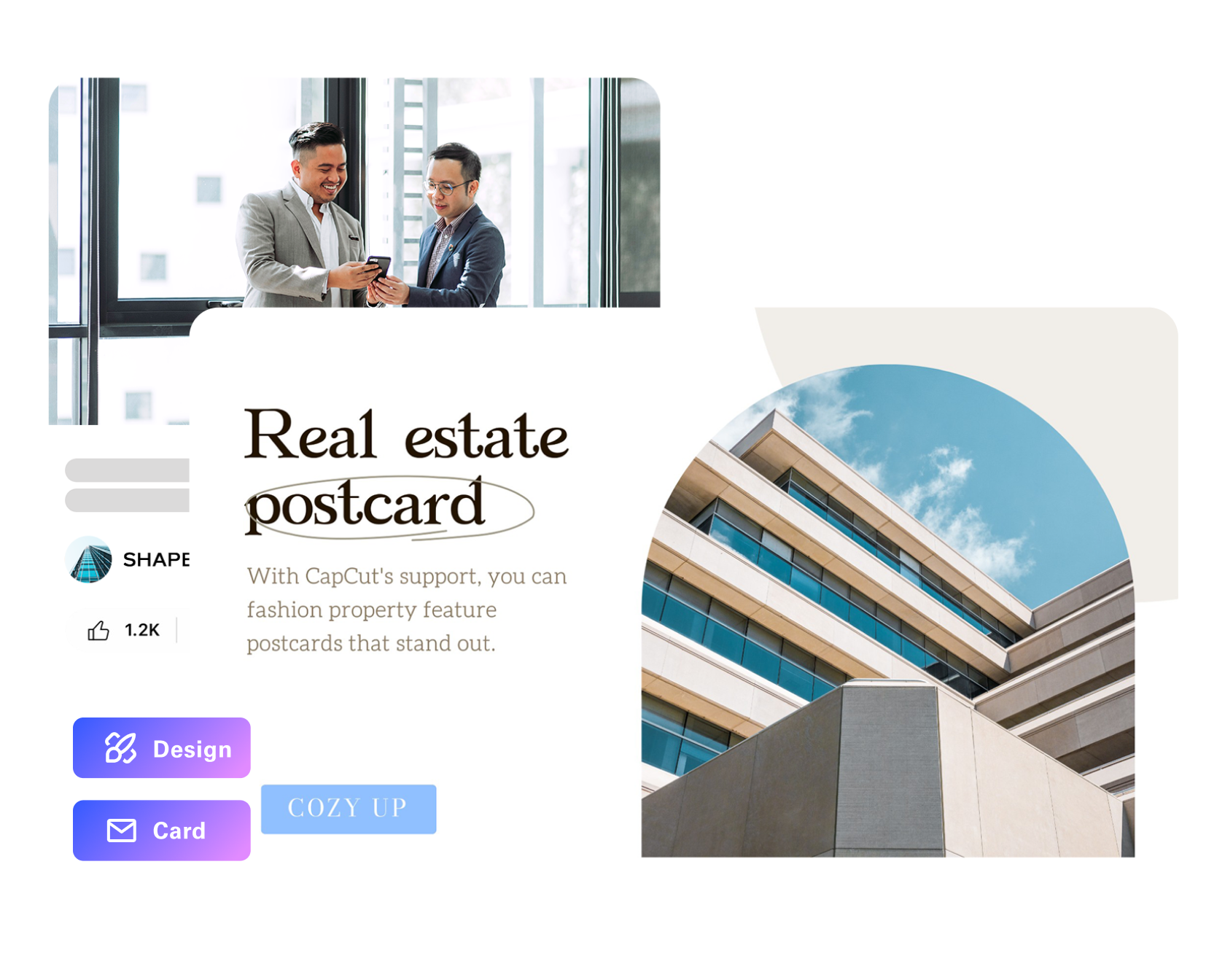 creatore di cartoline immobiliari personalizzate