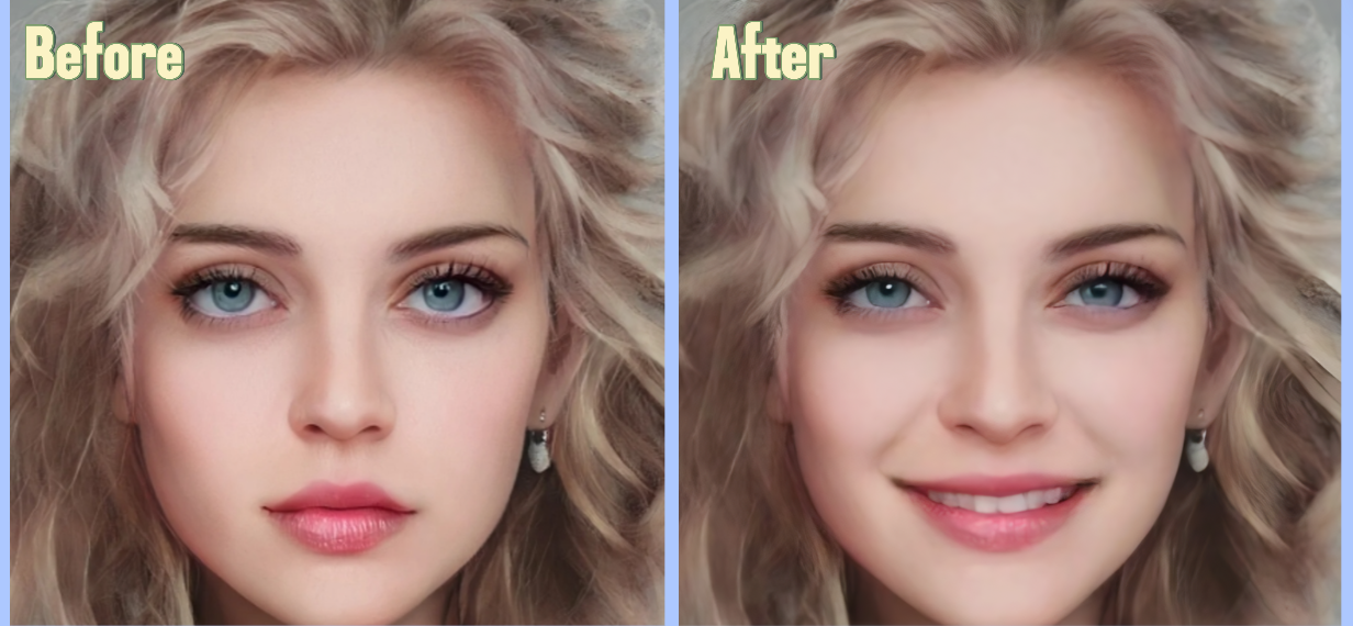 Changement d'expression faciale