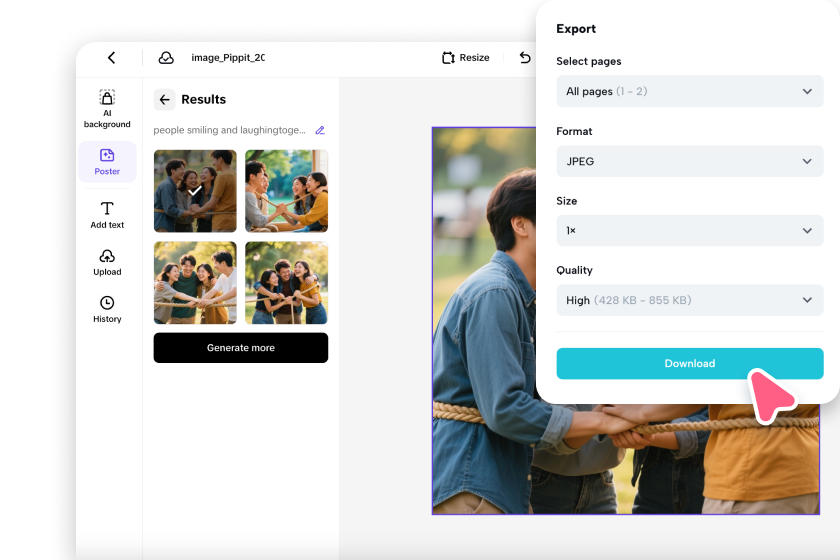Select and customize the card