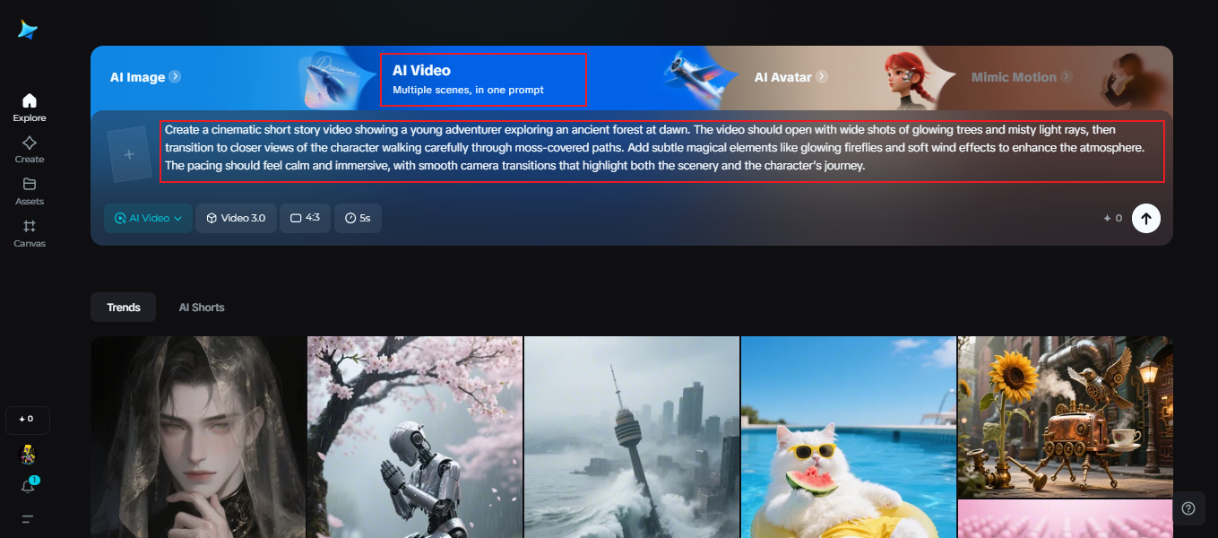 Video prompt