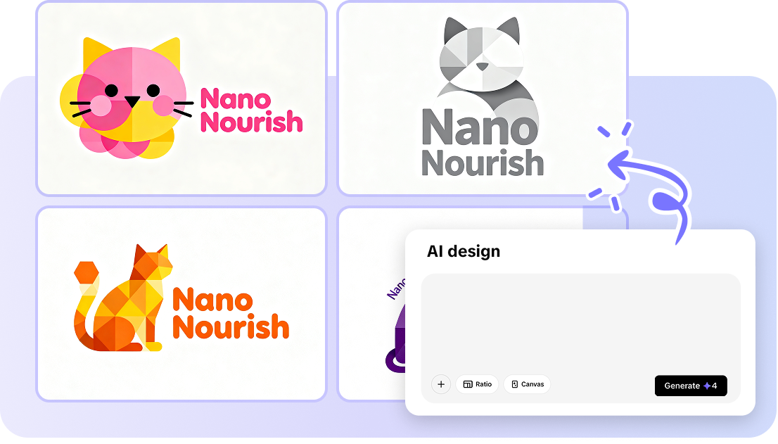 Generate custom logo with AI