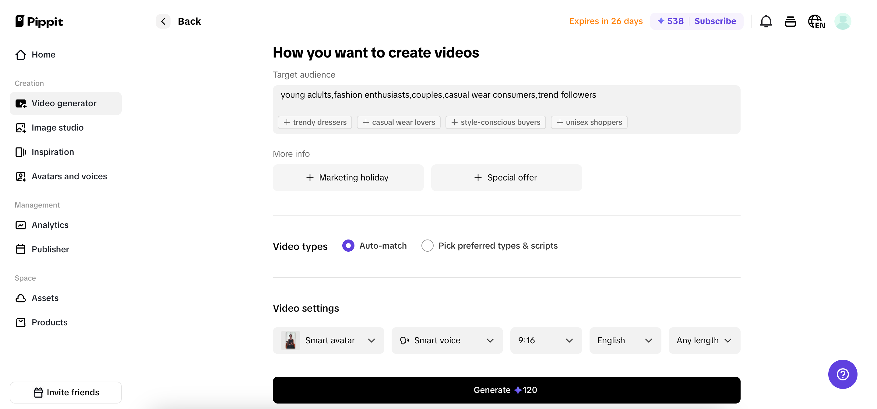 Customize your stitch video