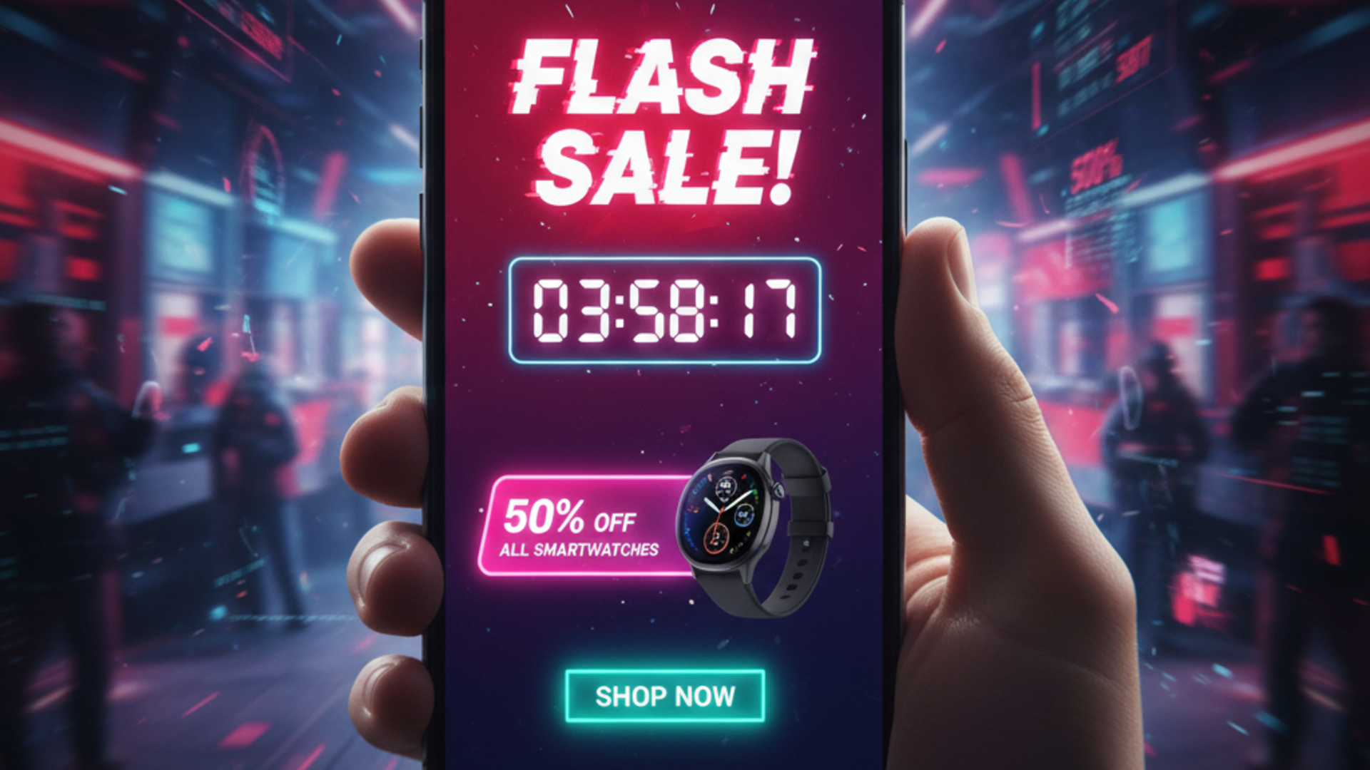 Offering flash sales