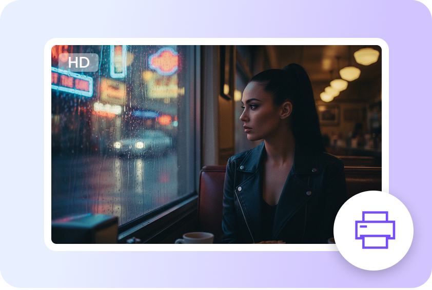 AI girl images for social media and print