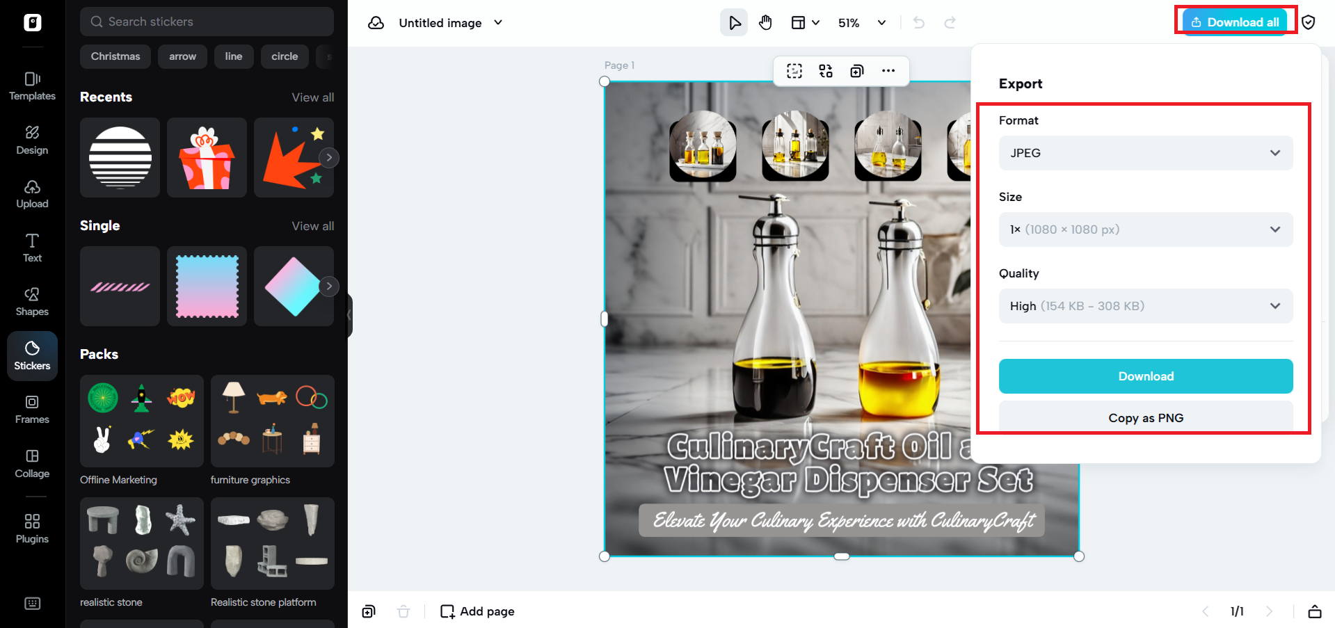 Download your e-commerce image template