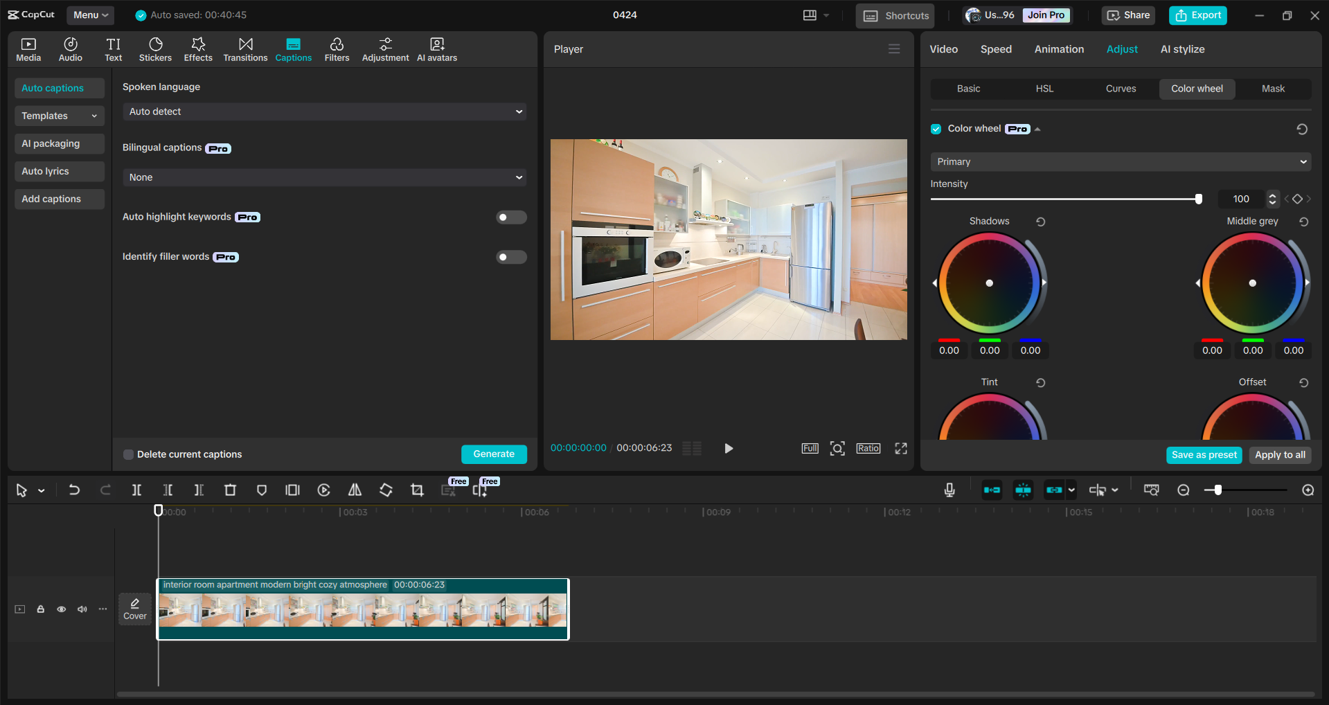 Interfaz del CapCut editor de video de escritorio: una forma rápida de mejorar videos para YouTube