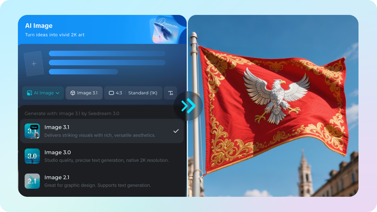 pembuat bendera daripada teks