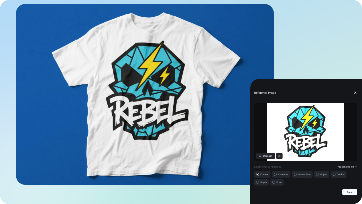 Conception de T-shirt par IA à partir de photo