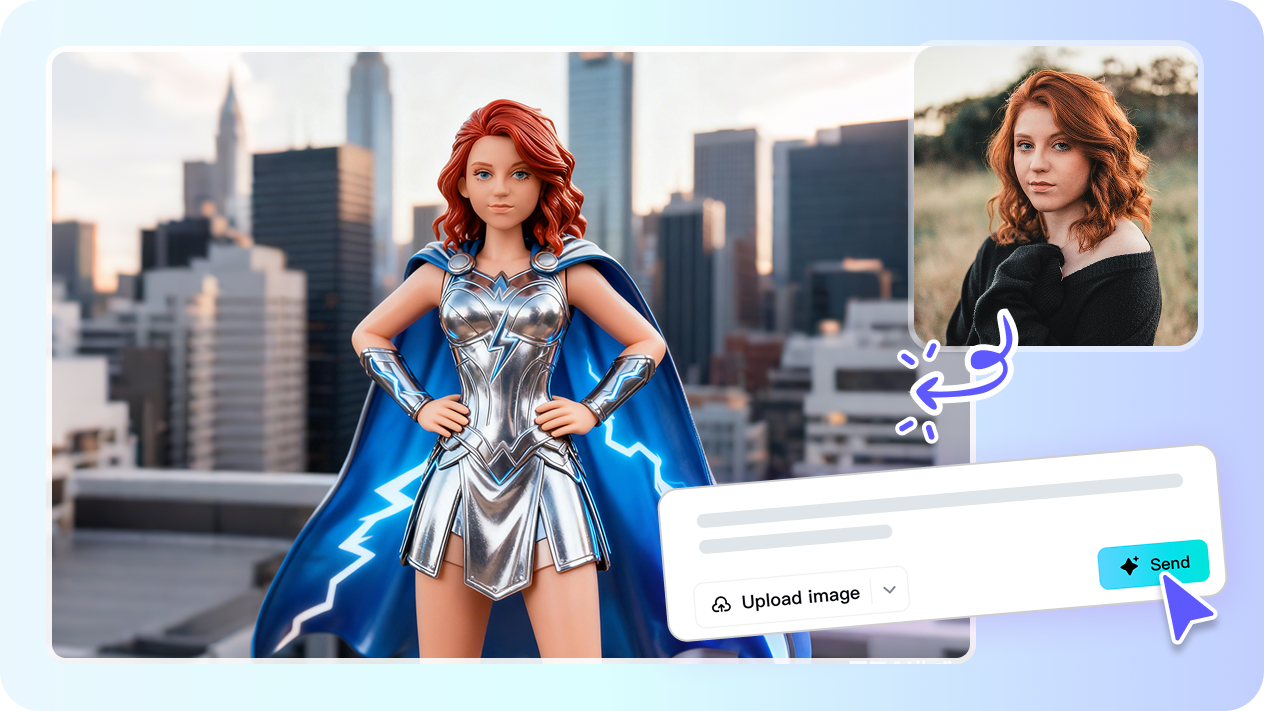 AI action figure generator from text