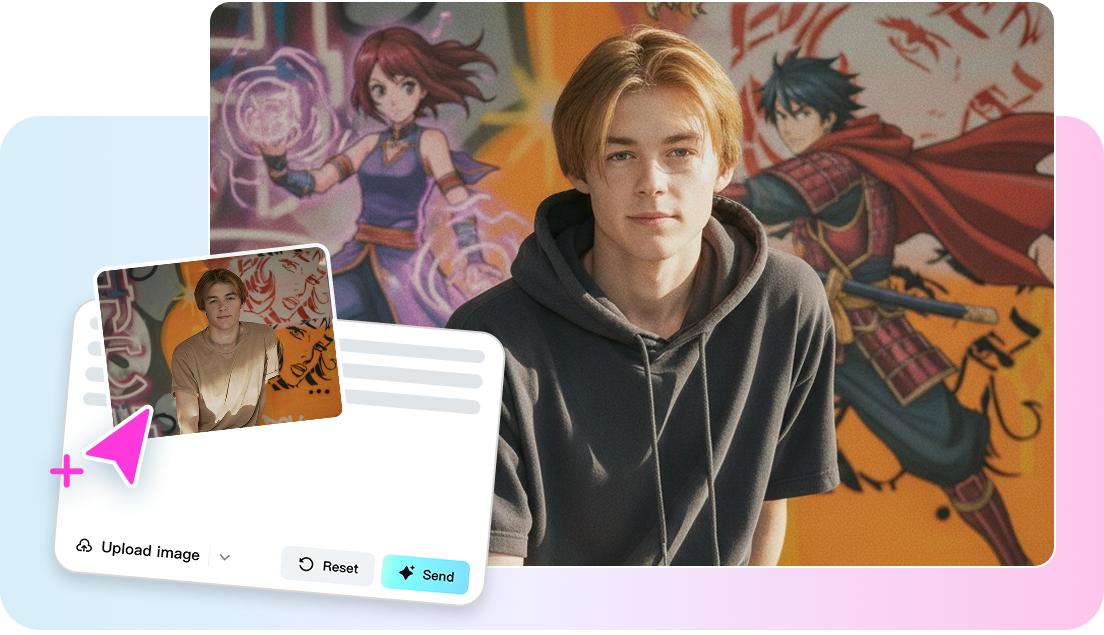 Generate stunning selfies with text