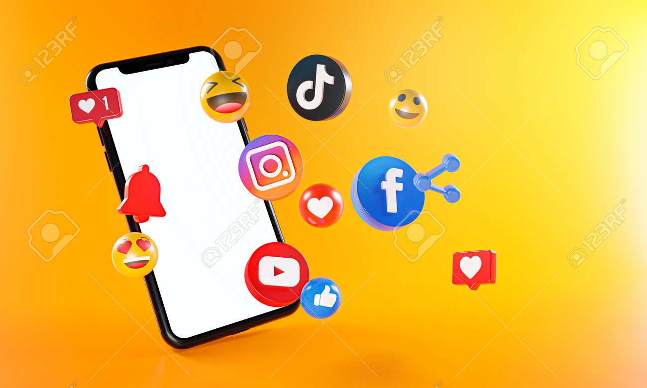 Diferentes plataformas de mídia social para postagem de vídeos
