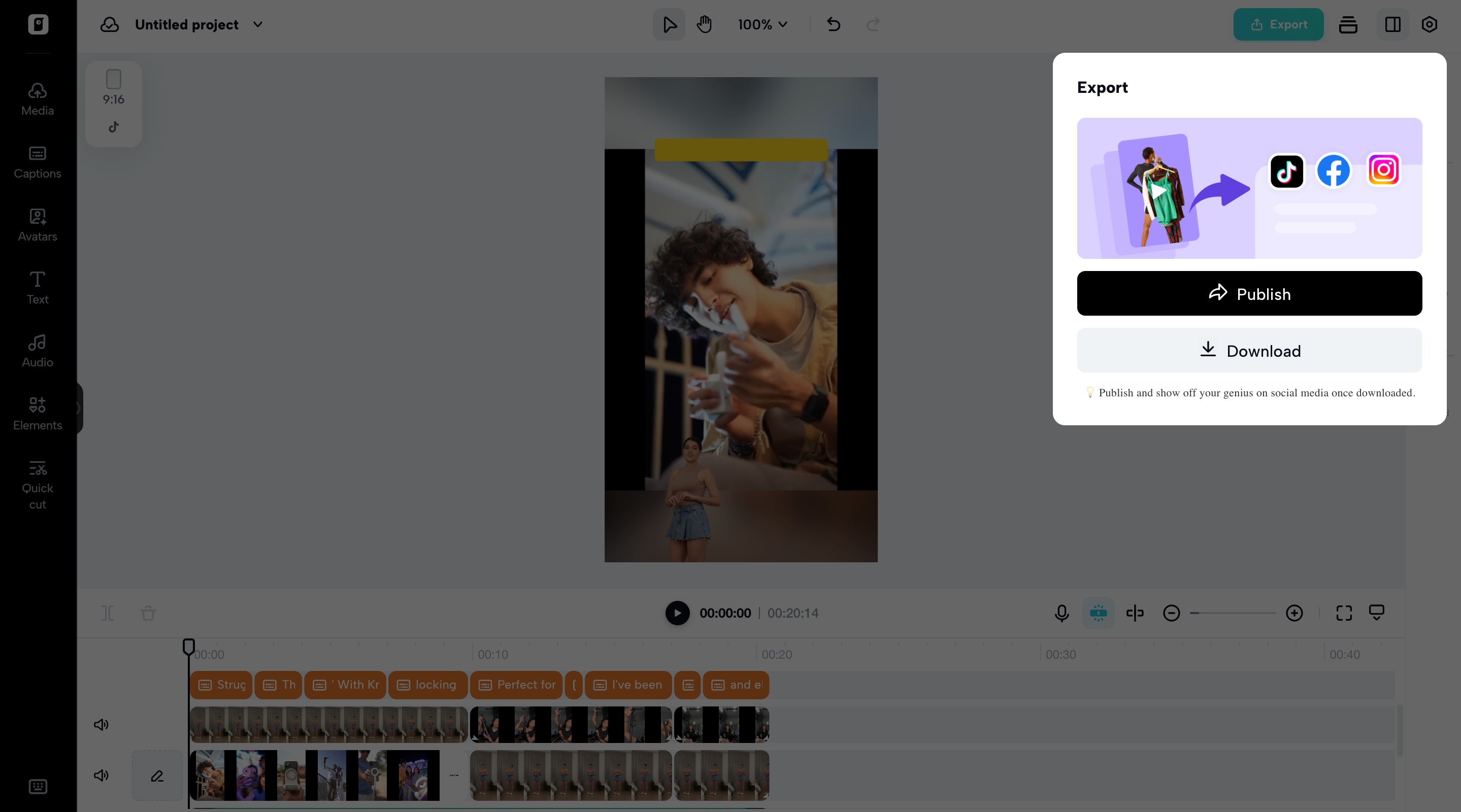Exportujte své video