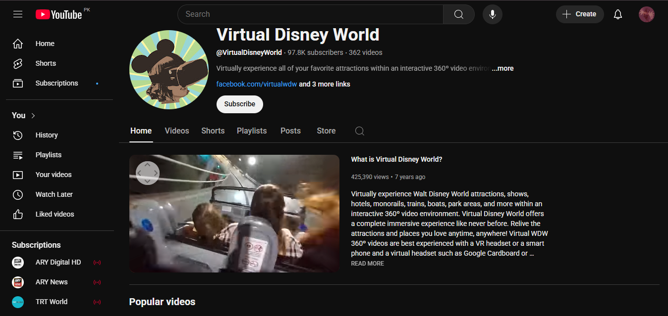 Disney - 3D virtual park