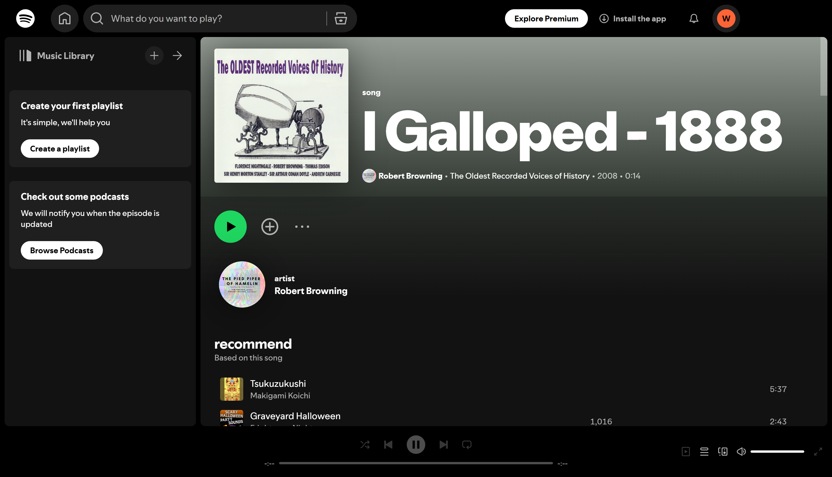 As 7 músicas mais antigas do Spotify: Clássicos imperdíveis: I Galloped (1888)