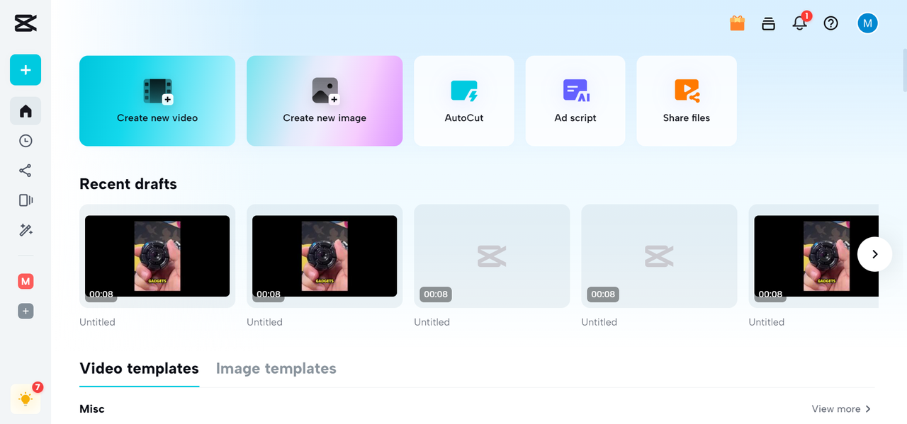 CapCut online video editor