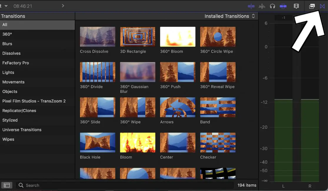 Video editing software - Final Cut Pro