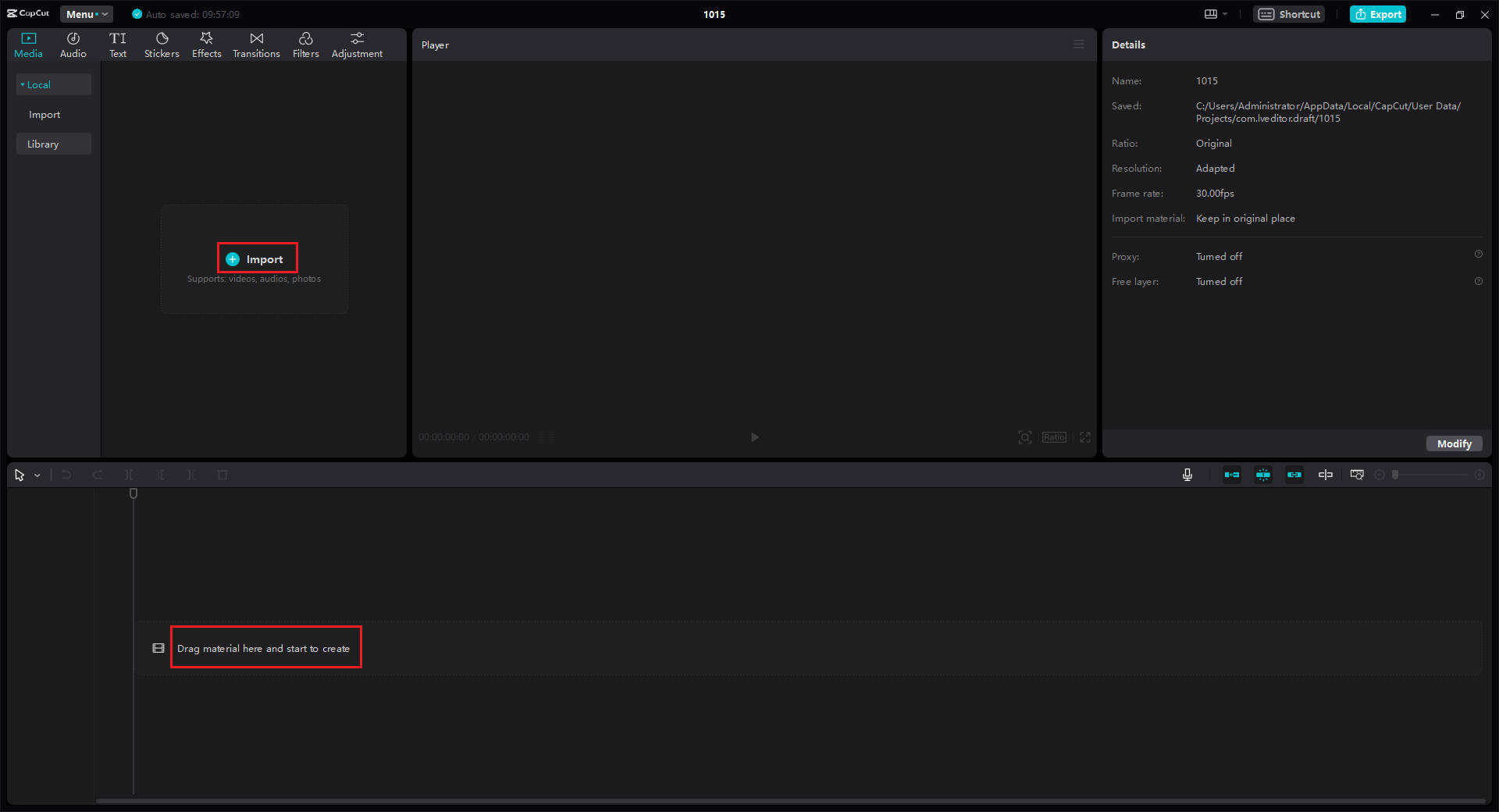 Upload media