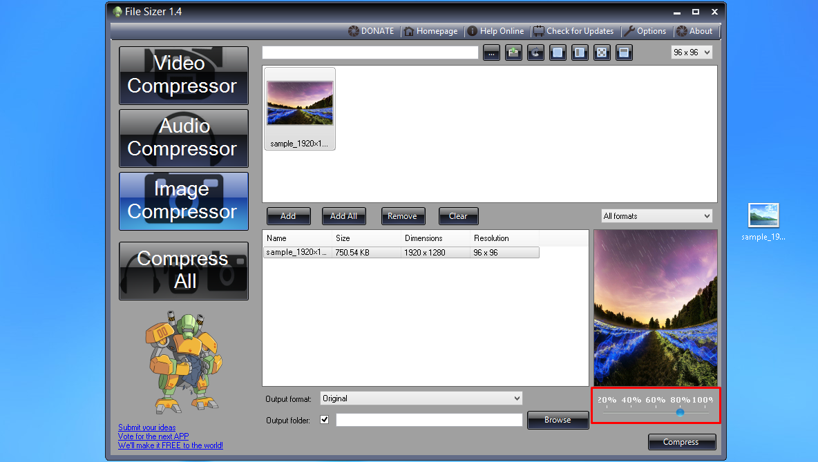 file sizer step 3