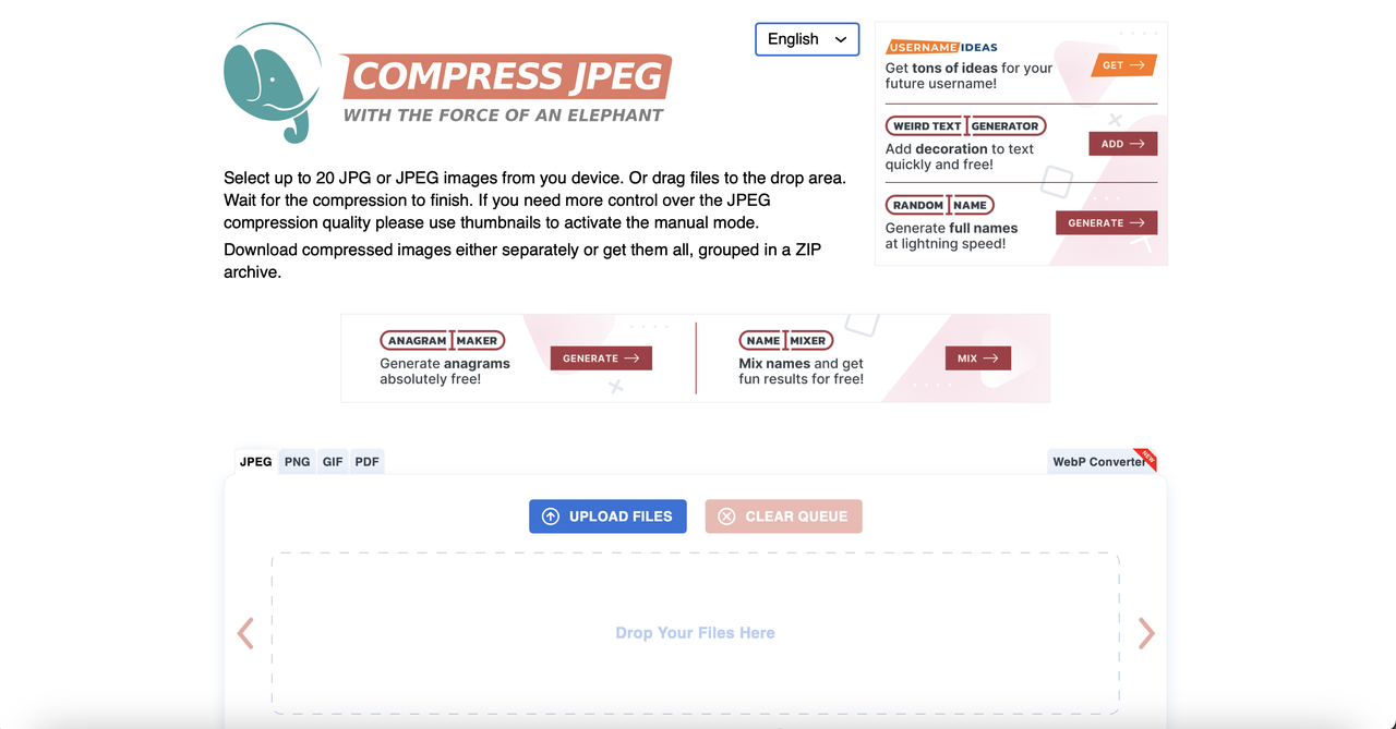 Compress Image on Mac - Compress JPEG Step1