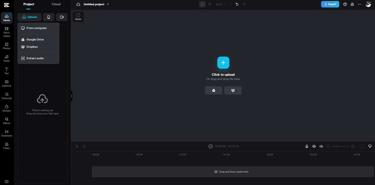 Upload media