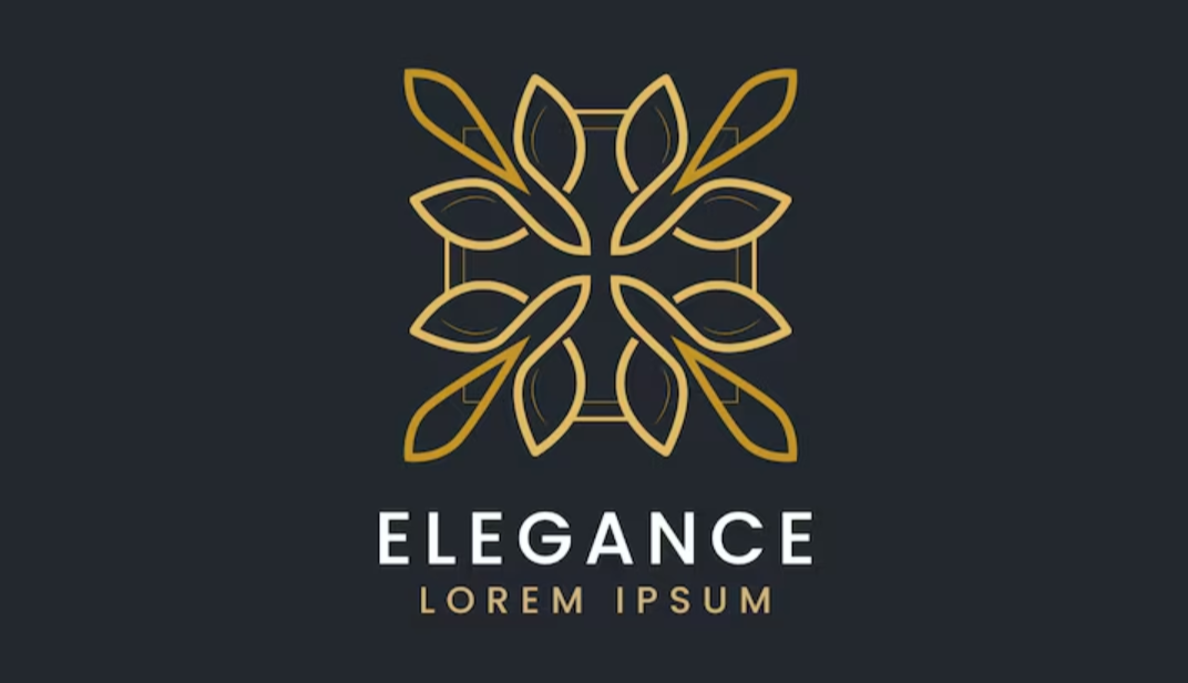 Design de logotipo abstrato de luxo com estilo único