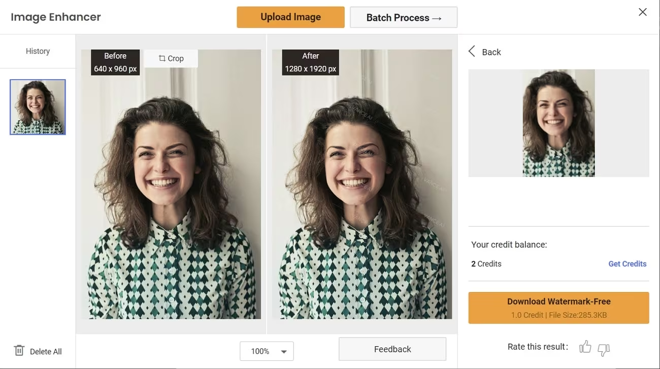 Gränssnitt för Wondershare Uniconverter - ett effektivt verktyg för gammal fotoåterställning
