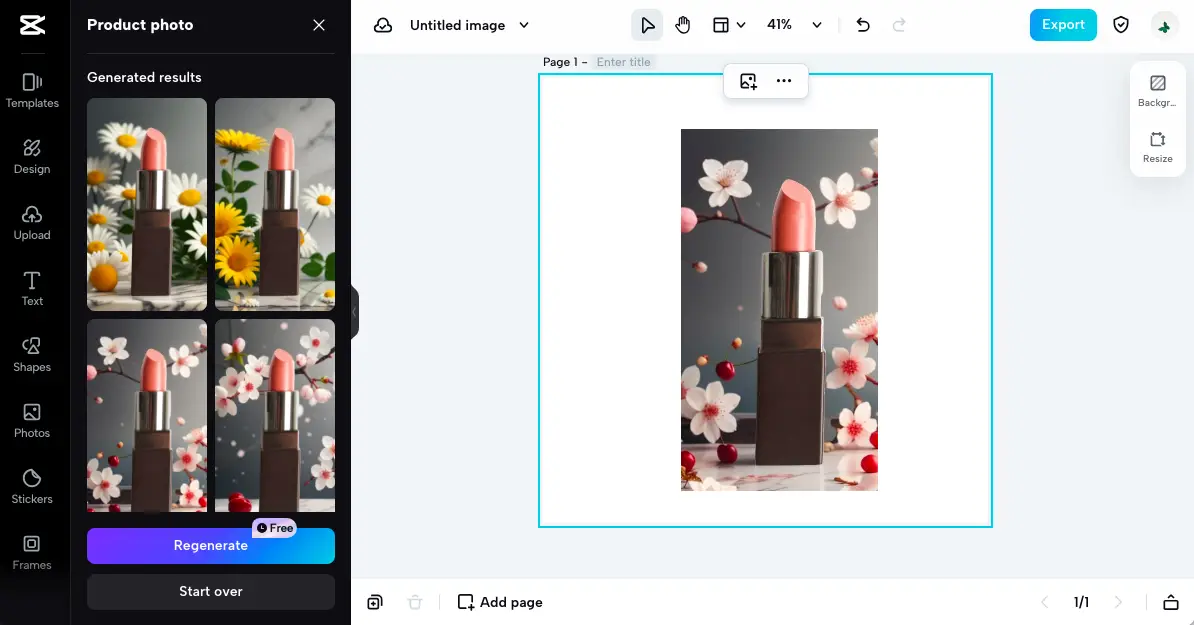 click on Generate