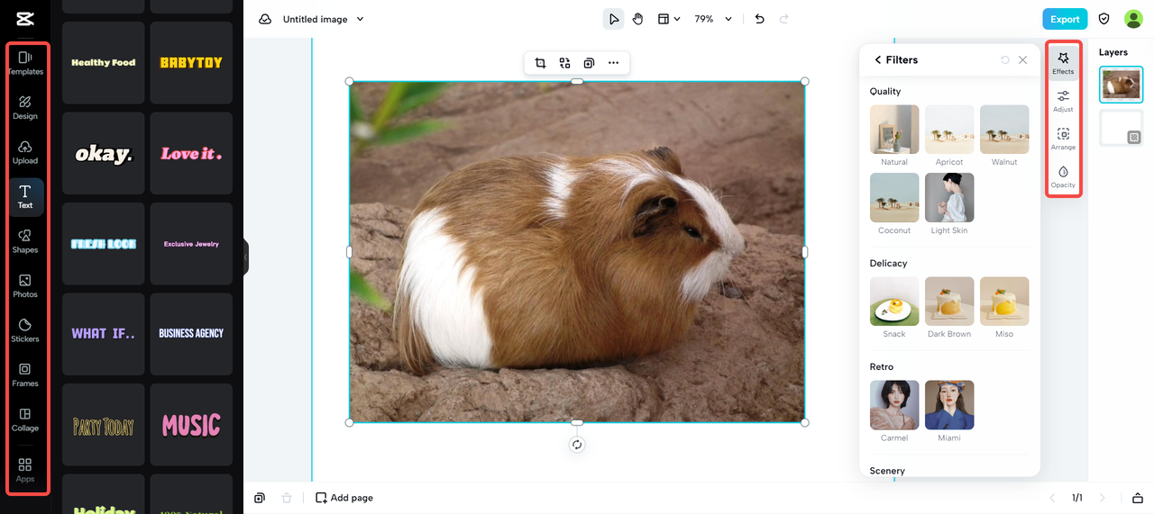 customize the image