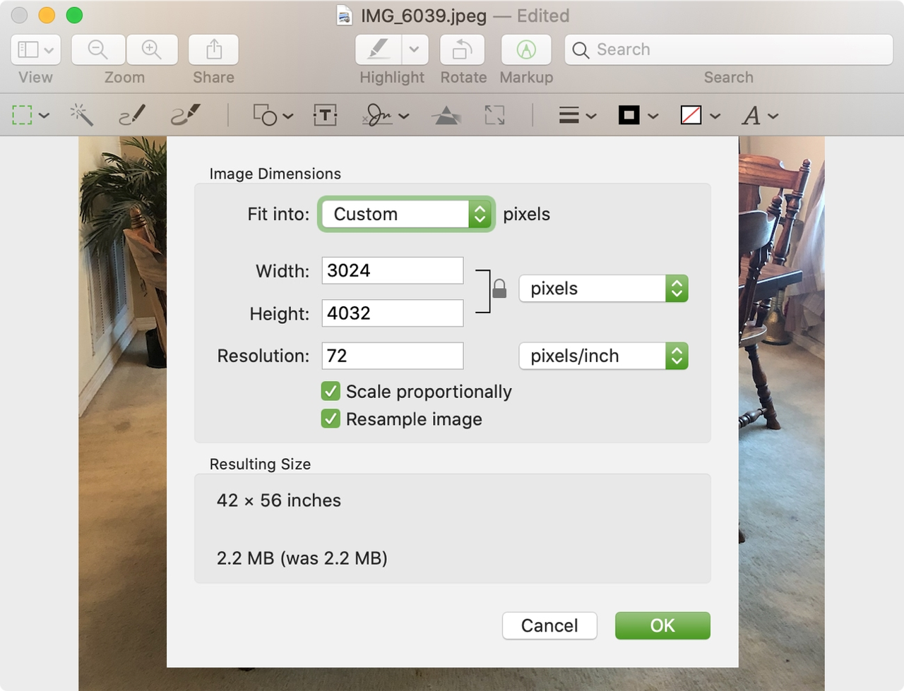 built-in image editing