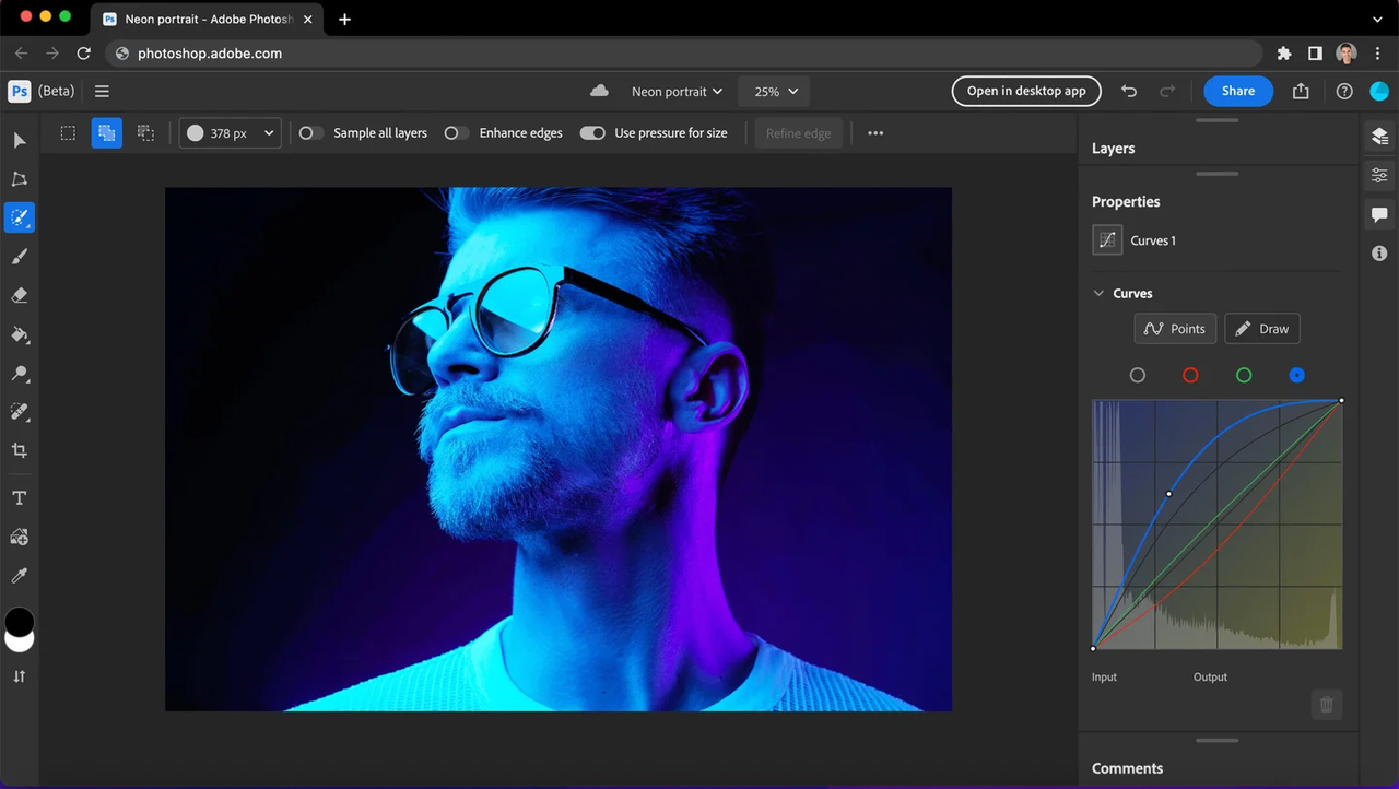 photoshop on the web