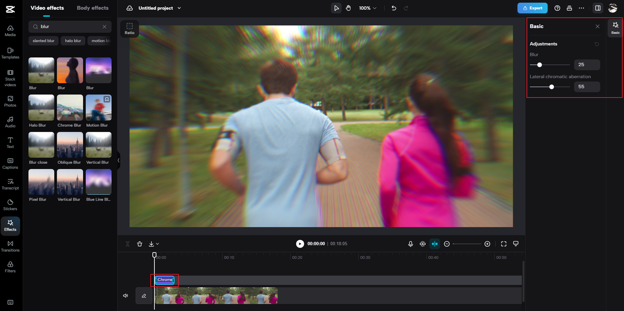 Blur and edit