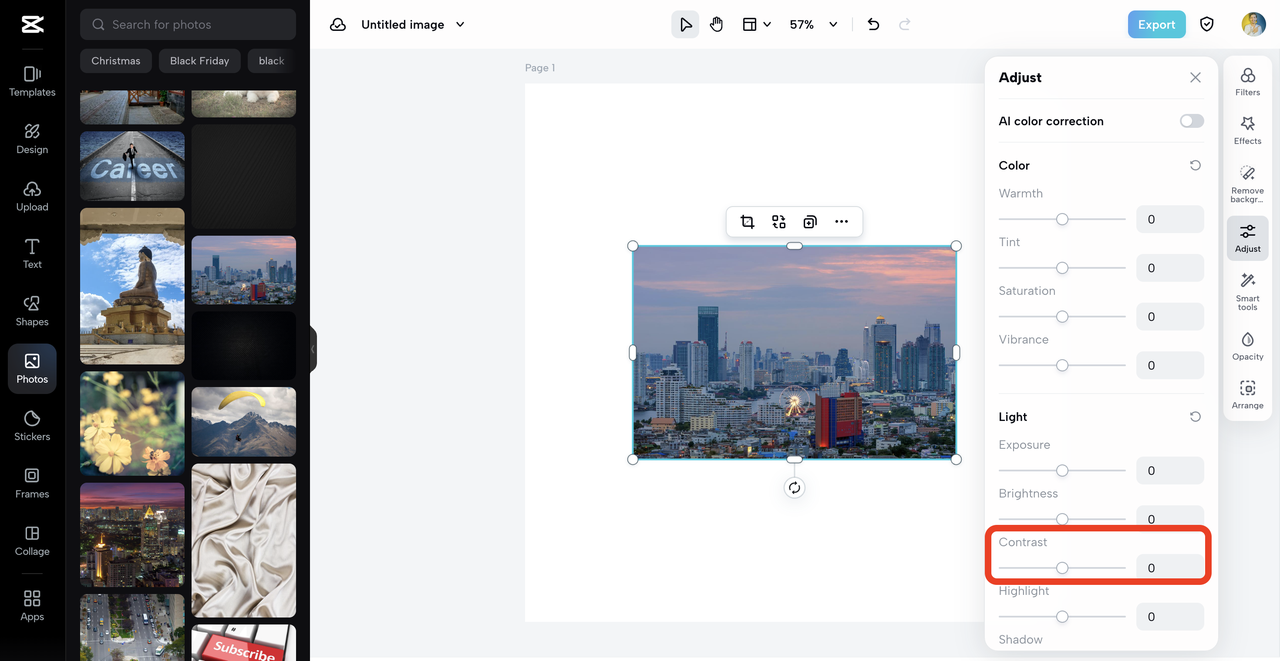 Enhance Your Photos with CapCut's Image Contrast Editor