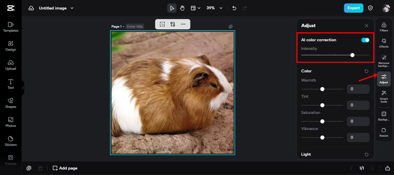 ai color correction
