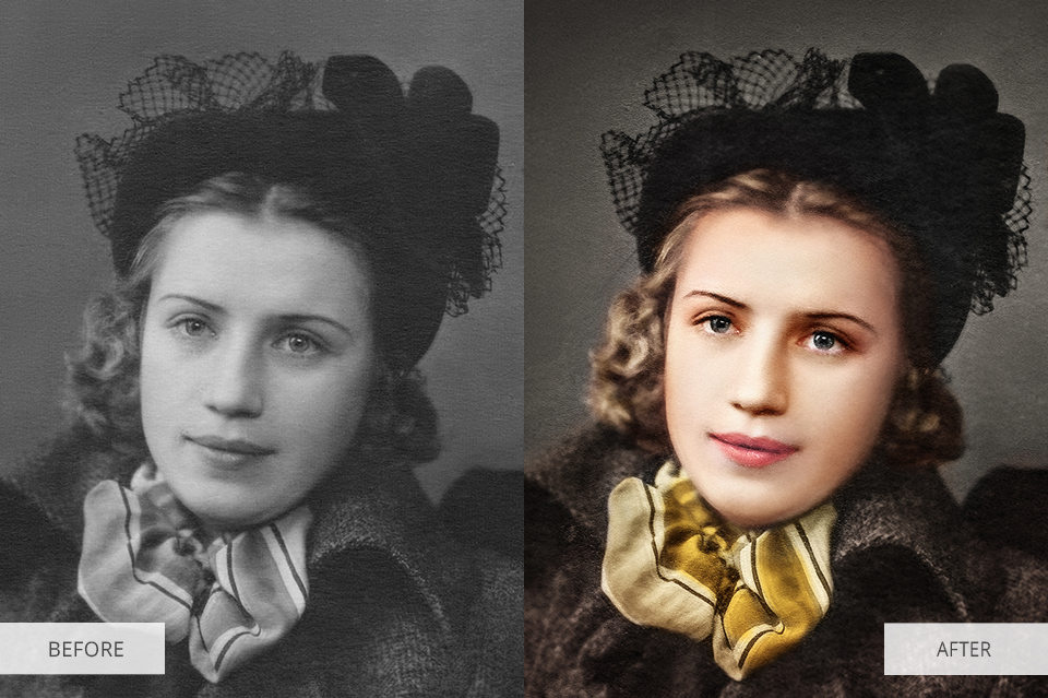 Challenges associated to restore a damaged photo