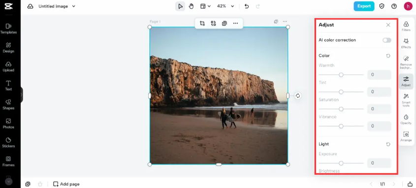 Enhance your photo