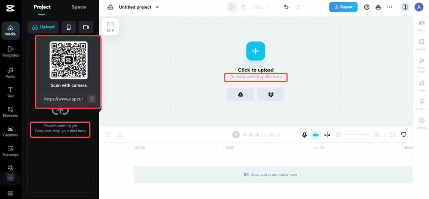 upload media files