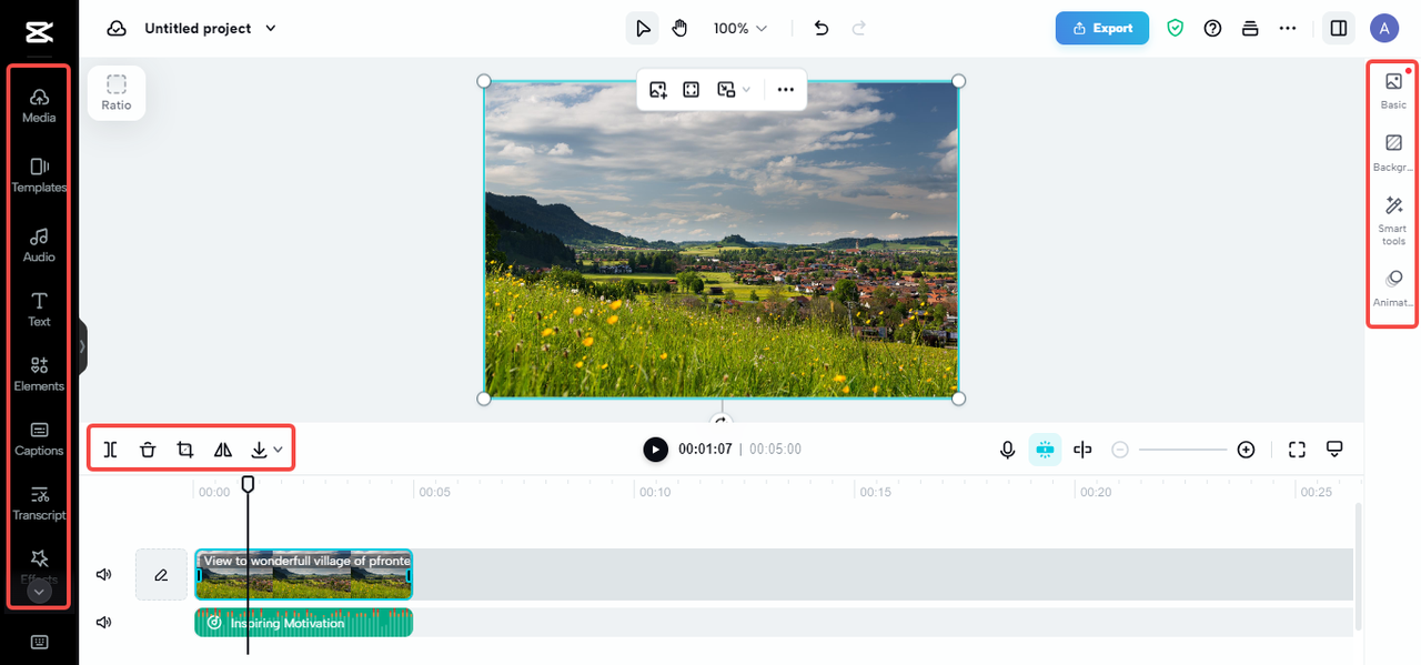 a spectrum of video editing tools