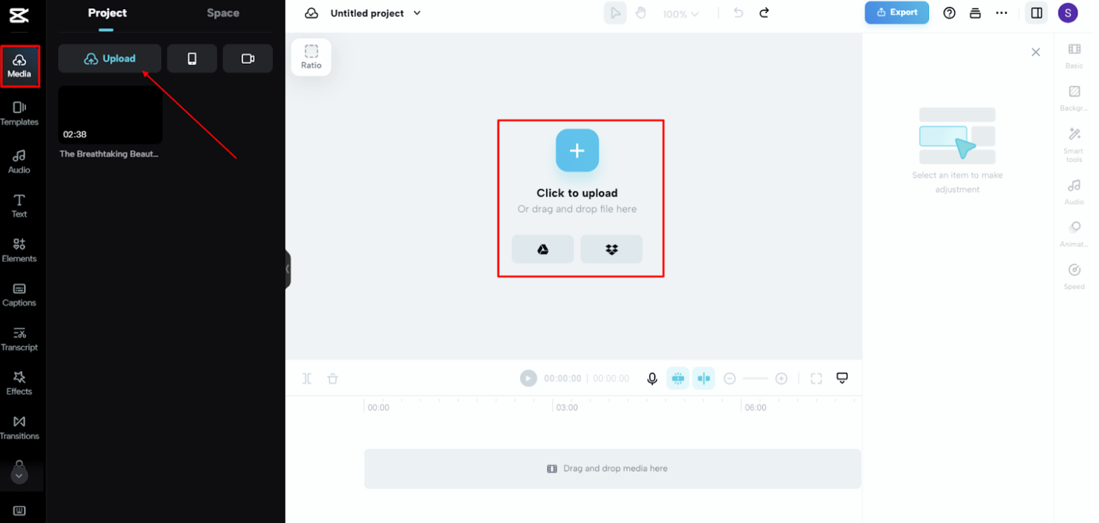 Sign up and upload