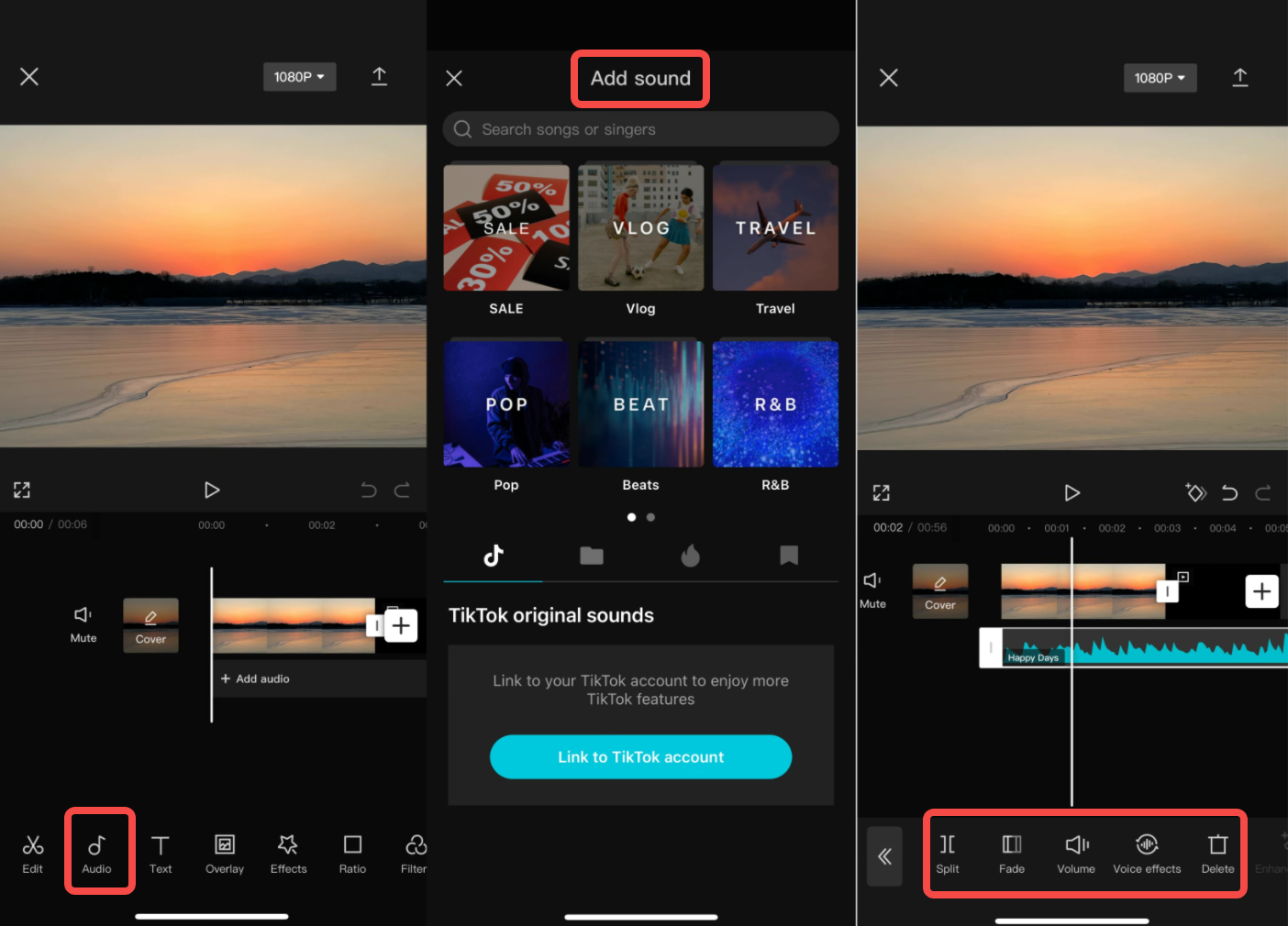 CapCut mobile app