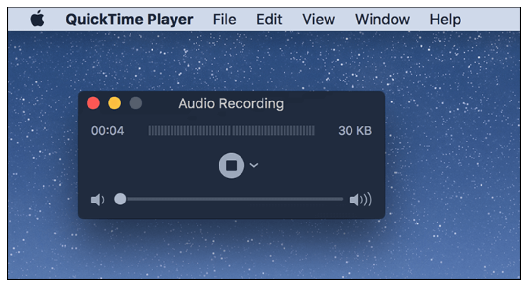 Recording the audio