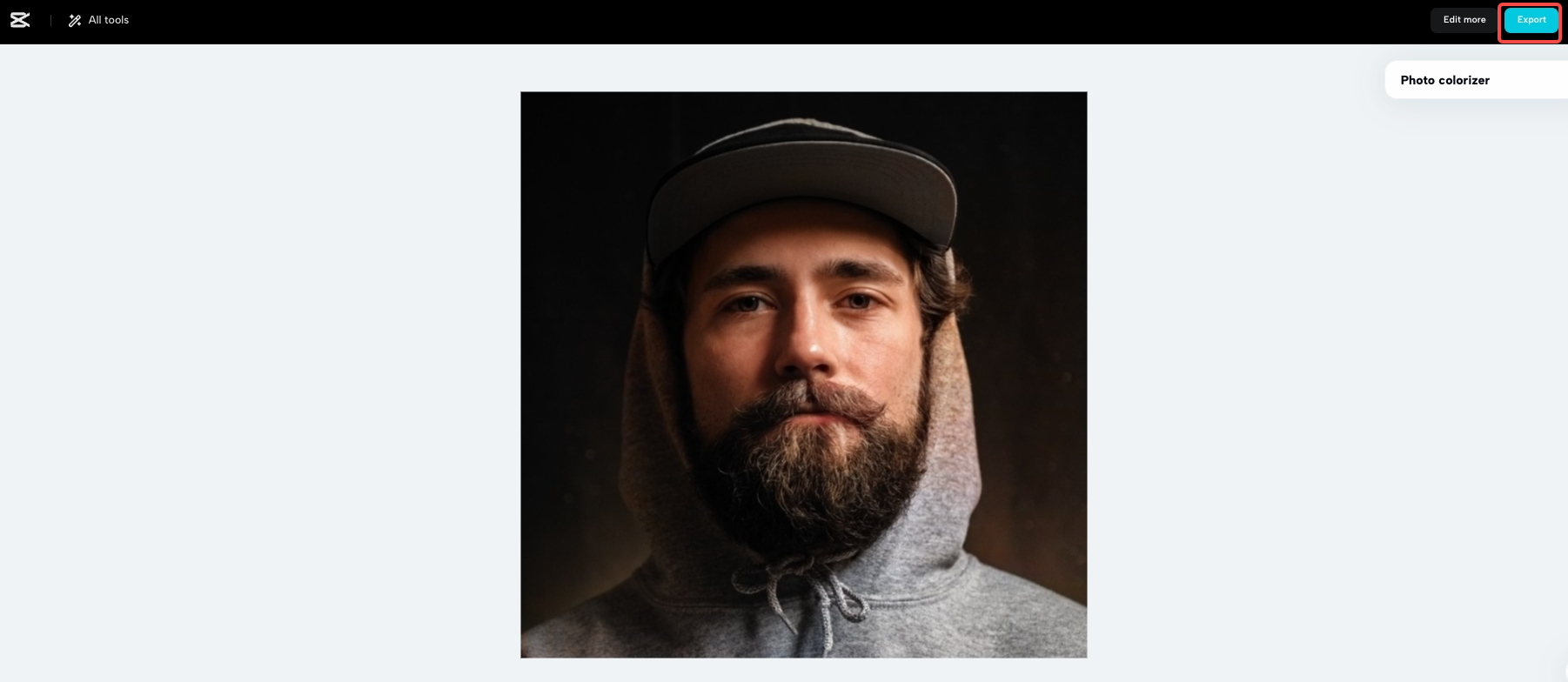 Export the image