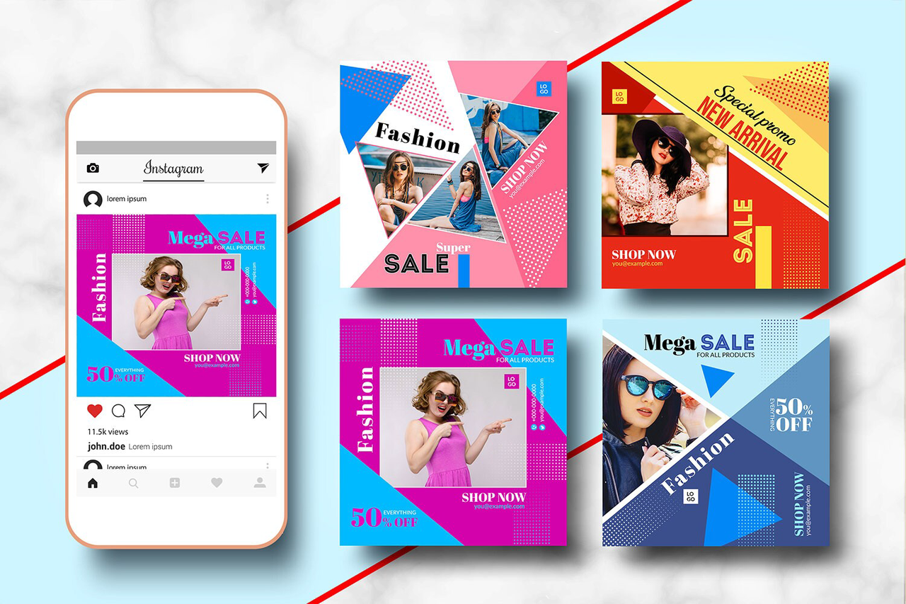 Instagram banner for marketing & promotion
